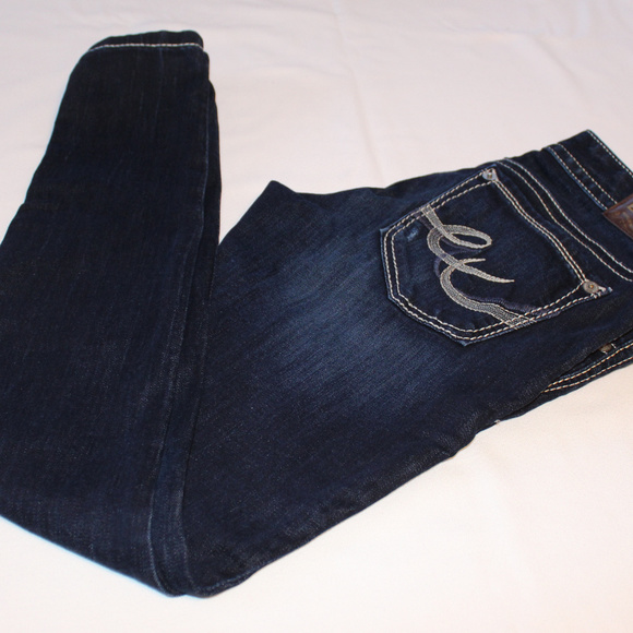 Express Denim - Express Jeans Stella Dark  Low Rise Legging